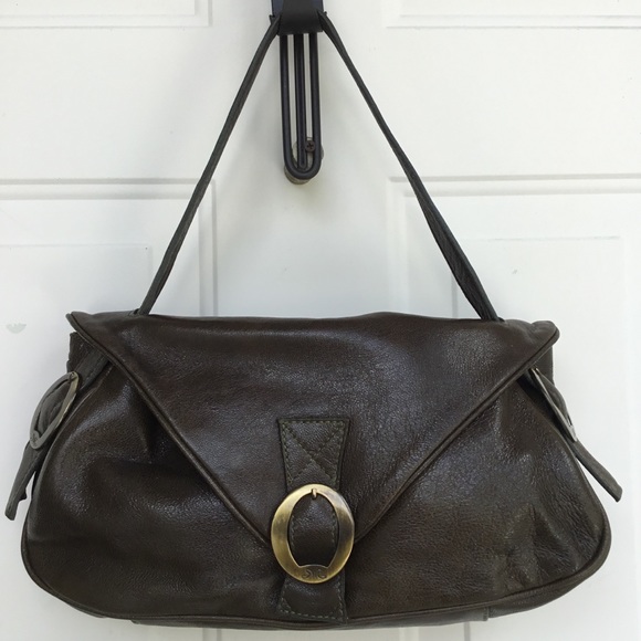 Leather Green Moss Hobo Bag - Picture 1 of 11